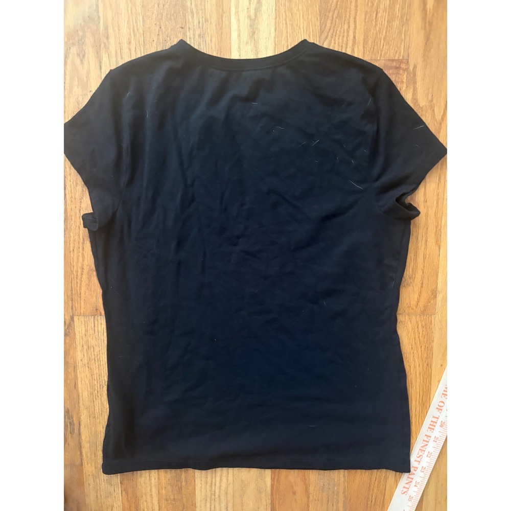 No Boundaries Custom Upcycled Sunburst Hand Painted Black T-Shirt Large 11-13 - Picture 5 of 5